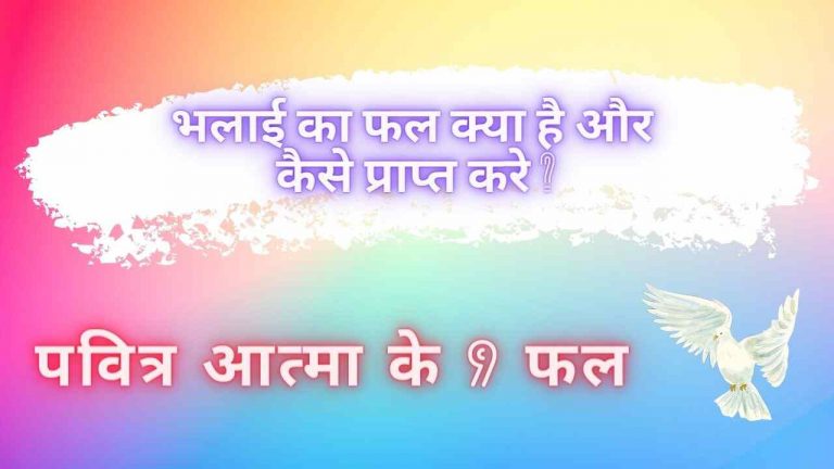 Read more about the article पवित्र आत्मा के 9 फल – भलाई का फल क्या है और कैसे प्राप्त करे ?